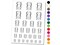 Book Tracker Stack of Book Spines Temporary Tattoo Water Resistant Fake Body Art Set Collection